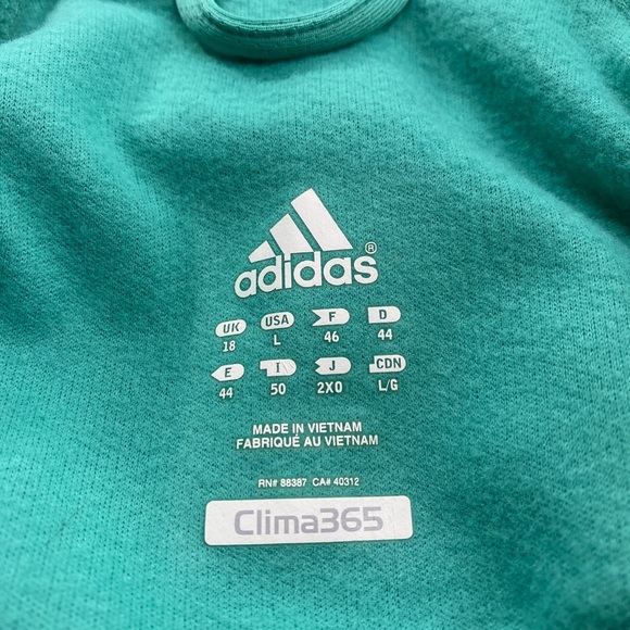 💕SALE💕NWT Adidas Green Clima365 Track Running Jacket - Picture 4 of 7